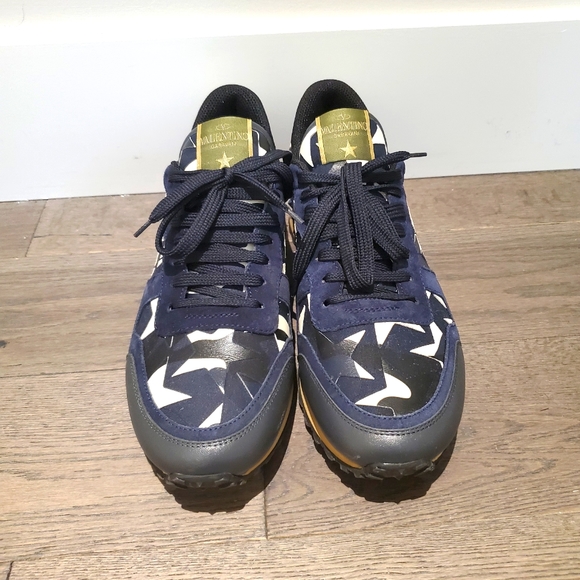 Valentino Garavani - Blue Leather Rockrunner Camustars - Picture 5 of 8